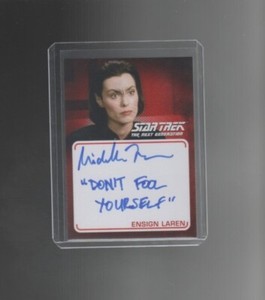 Star Trek TNG Archives & Inscriptions Michelle Forbes autograph 