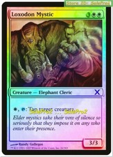 LOXODON MYSTIC magic 10TH EDITION 3/3 ELEPHANT CLERIC CREATURE MINT FOIL