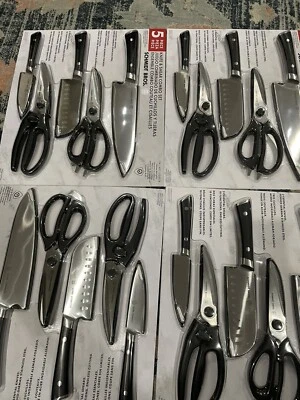 4X SCHMIDT BROS. 5pc. Chef Choice Knife & Shear Combo Set German Stainless Steel - Image 1 of 4