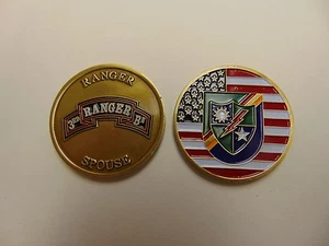 CHALLENGE COIN OLDER RARE ORIGINAL 3RD RANGER BATTALION SPOUSE - Picture 1 of 1
