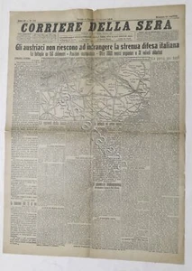 Corriere della Sera N. 168 - 1918 - Austriaci non infrangono difesa italiana - Picture 1 of 1