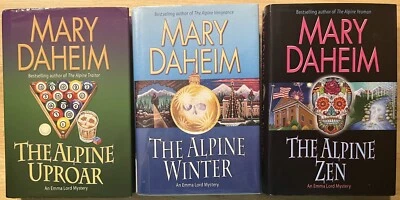 Lot of 3 Mary Daheim: Alpine Uproar ~ Winter ~ Zen (Emma Lord) FIRST EDITIONS - Image 1 of 2