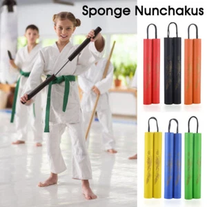 Safe Foam Nunchaku for Kids & Adults Beginner Soft Rope Martial Arts Training - Picture 1 of 18
