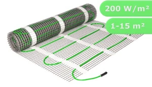 Fußbodenheizung elektrisch Fliese Bad Elektro Bodenheizung Heizmatte 200 W/m² - Bild 1 von 7