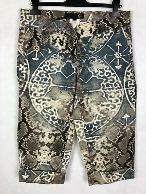 Pantalones cortos para mujer Just Cavalli de algodón con estampado de serpiente talla XL - 48 Foto 1 de 4