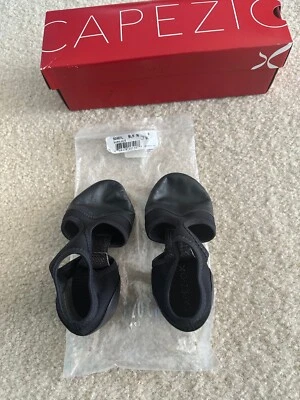 Zapatos de baile Supa Jazz de cuero equilibrio superior hechos por el hombre (negros) Foto 1 de 4