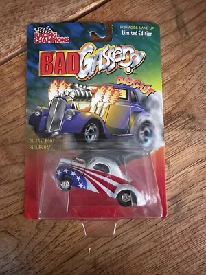 Racing Champions Bad Gassers 1941 Willys Diecast 1:64 Red White Blue - Image 1 of 2