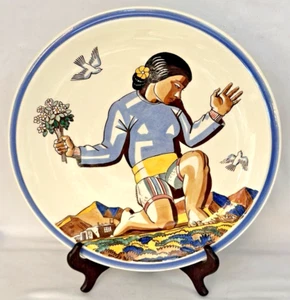 VERNON KILNS SALAMINA 14" PLATTER BY ROCKWELL KENT....MINT! - Picture 1 of 4