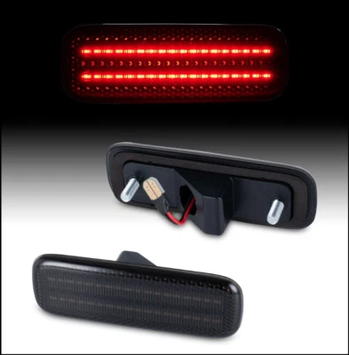 Smoke Lens Rear Wheel RED LED Side Marker Light For 1989-1994 Nissan S13 240SX Foto 1 de 4