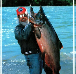 Fisherman AK Fishing Catch Fisherman's Paradise River Lake Vintage Postcard - Picture 1 of 4