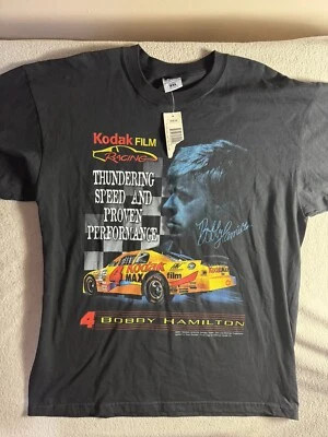 Kodak Racing 90s NASCAR Vintage T Shirt Bobby Hamilton NWT Nostalgia Racing 2XL - Image 1 of 4