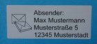210 Absender Etiketten; Adress-Aufkleber; Adress-Etikett; Größe 36 x 89  