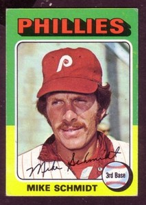 1975 TOPPS MINI MIKE SCHMIDT CARD NO:70 EXMINT CONDITION 