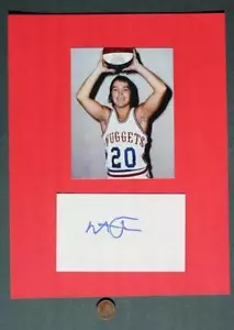 1975-77 ABA Denver Nuggets Star Monte Towe autografo firmato cartolina e foto FREDDO -- - Foto 1 di 1