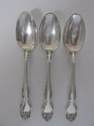 Vintage 1948 Gorham Sterling Silver Large Spoon (7")....Melrose Pattern Cover