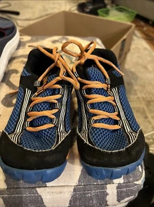 Merrell Kids Barefoot Sneakers Shoes Size 11 Blue Orange - Picture 1 of 9