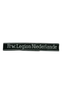 Elite 23th Volunteer Pz.Gren.Div. Frw. Legion Niederland EM/NCO cuff title - Imagen 1 de 1