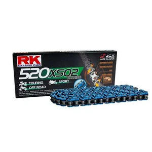 RK Heavy Duty Off Road Touring Racing Chain 520 XSO X 120 Blue RX Ring - Picture 1 of 7
