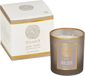 Scented Candles with Aromatherapy Essences Relaxing Rose Musk Cedar Tree 5 oz - Picture 1 of 8