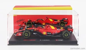 BBURAGO FERRARI SF-23 #16 C. LECLERC LIVREA MONZA CON VETRINETTA - 18-36835 SCAL - Imagen 1 de 4
