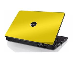 YELLOW Vinyl Lid Skin Cover Decal fits Dell Inspiron 1545 1546 Laptop - Picture 1 of 1