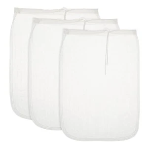 3 Pcs Nut Milk Bag Reusable Nylon Cheese Cloths Fine Mesh Food Strainer Multi... - Picture 1 of 9