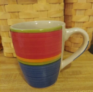 Royal Norfolk Coffee Mug - Mambo - Classic Blue Multi Stripe - Picture 1 of 3