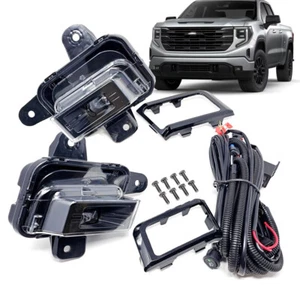 LED Front Bumper Fog Light Cover Switch Wire Kit For GMC Sierra 1500 2022-2024 - Picture 1 of 17