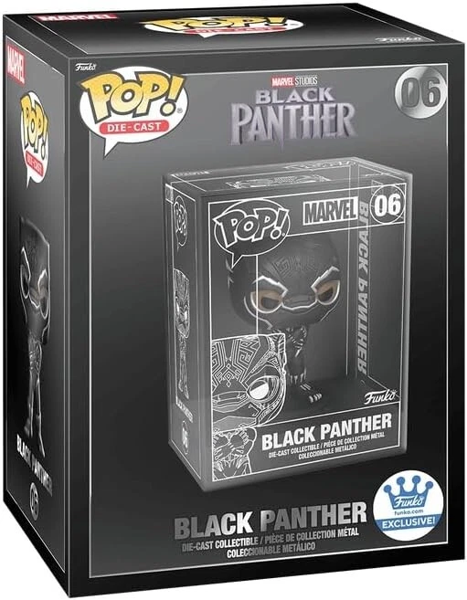 Funko Pop Die Cast Black Panther Chance Of Chase New & Sealed - image 1 of 4