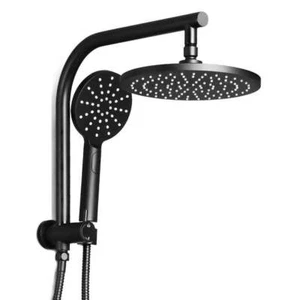 Cefito 9'' Rain Shower Head Set Handheld Round High Pressure Black - Picture 1 of 8