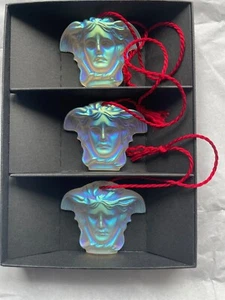 Rosenthal Versace Glass Christmas Decorations Medusa NEW Present Gift Boxed - Picture 1 of 17