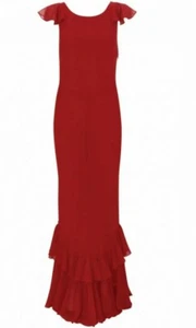 KATE MOSS TOPSHOP RARE RED BALL GOWN PARTY MAXI DRESS UK 16 EU 44 LARGE BNWT - Picture 1 of 12