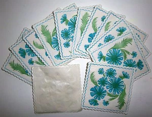 13 SOTTOBICCHIERI - VINTAGE - USA E GETTA O LAVABILI - QUADRATI - 8,5 X 8,5 - Picture 1 of 1