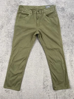 Calça masculina de veludo chino lavada Bonobos 33X32 verde cintura média casual preppy - Imagem 1 de 4
