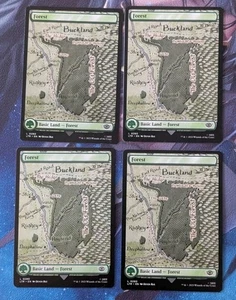 MTG 4 X *FULL ART * Lord Of The Rings FOREST #280 NM - Imagen 1 de 1