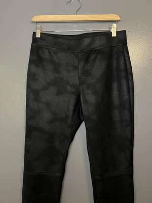 Leggings HUE para mujer medianos negros camuflados tiro alto elásticos estilo 20595 Foto 1 de 4