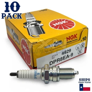 NGK (4929) DPR8EA-9 Spark Plug - 10 Pack - Picture 1 of 2