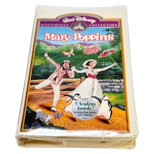 Mary Poppins VHS Masterpiece Collection Julie Andrews Vintage New Sealed - Imagen 1 de 9