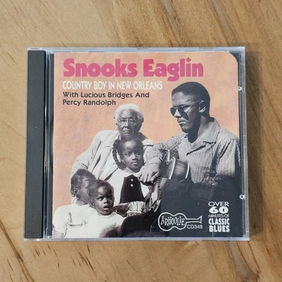 SNOOKS EAGLIN Country Boy In New Orleans CD Arhoolie 348 Classic Blues - Imagem 1 de 2