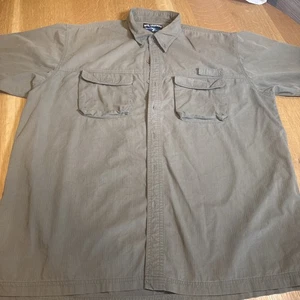 Men’s XL Olive Green Reel Legends Fishing Button Up Shirt (158) - Picture 1 of 11