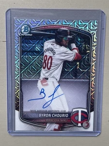 Byron Chourio 2025 Bowman Chrome Mega Box Auto #BMA-BC Minnesota Twins - Picture 1 of 2