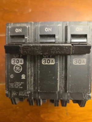 GE Industrial THQB32030 30A 240V 3P Circuit Breaker - Image 1 of 4