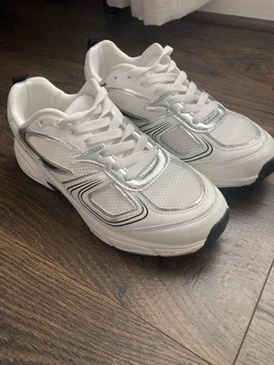 Nautica White Mesh Silver Accent Sneakers - Image 1 of 4