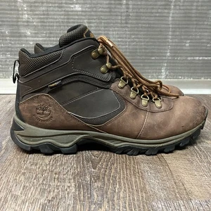 Timberland Botas 13 Marrón Mt. Cuero impermeable para senderismo Maddsen Mid - Imagen 1 de 14