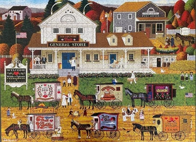 Buffalo Charles Wysocki 1000 Piece Puzzle Storin' Up Silver Edition - Image 1 of 3