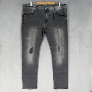 Armani Exchange J13 Jeans Men’s Size 40 32 Grey Slim Fit Distressed - Picture 1 of 20