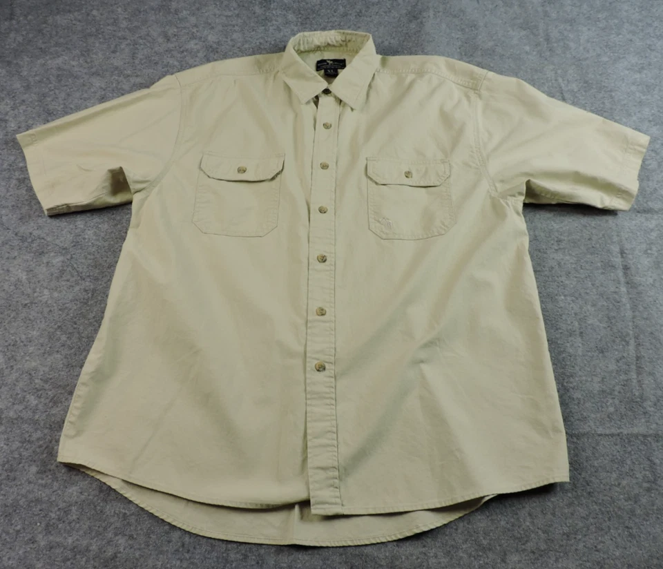 Moose Creek Mens XL Midweight Cotton Short Sleeve Button Shirt - Image 1 of 4