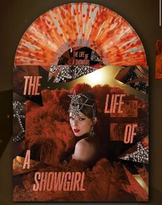 TAYLOR SWIFT The Life Of A Showgirl Champagne Red Lipstick & Lace Vinyl LP - Image 1 of 3