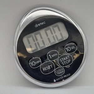 Küchentimer Stoppuhr Magnet Wasserdicht Uhr Verchromt - Bild 1 von 2