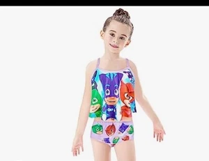 Baby Girls Two Piece Swimsuits Sleeveless Princess Swimwear Bathing Suit UPF 50 - Picture 1 of 6
